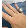 Image 4 : Massive Sterling Silver Moss Agate Ring