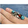 Image 4 : Navajo Sterling Turquoise Coral Ring