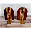 Image 2 : Montana Custom Made Inlaid Wood Bookends