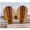 Image 2 : Montana Custom Made Inlaid Wood Bookends