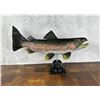 Image 2 : Carved Wood Rainbow Trout Sculpture
