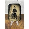 Image 1 : Antique Tintype Photo of Man with Bicycle
