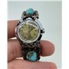 Image 3 : Alfonso Penketewa Zuni Sterling Turquoise Watch