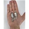 Image 2 : Navajo Sterling Mother Of Pearl Dangle Earrings