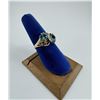 Image 3 : 10K Gold Blue Spinel Ring