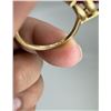 Image 7 : 14K Gold Synthetic Ruby Diamond Ring