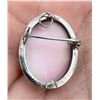 Image 3 : Victorian .800 Silver Carved Shell Cameo Brooch