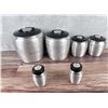 Image 2 : Mid Century Aluminum Kromex Kitchen Canister Set