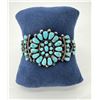 Image 1 : Zuni Petit Point Turquoise Sterling Bracelet