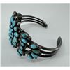 Image 4 : Zuni Petit Point Turquoise Sterling Bracelet