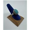 Image 3 : Sterling Silver Carved Turquoise Ring