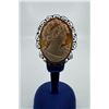 Image 1 : Victorian Sterling Silver Shell Cameo Brooch