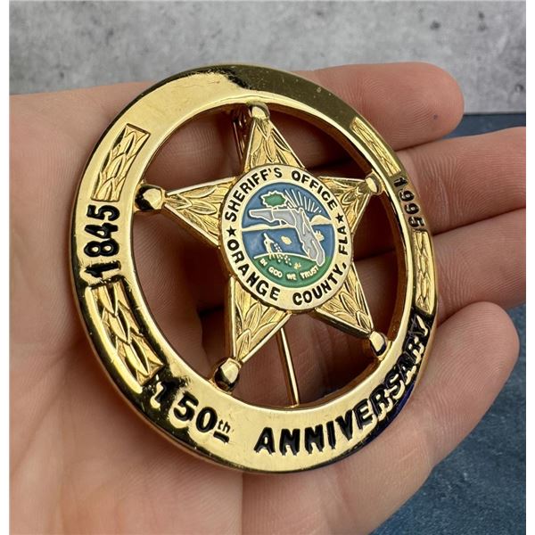 Orange County Florida Sheriff Badge 150 Years