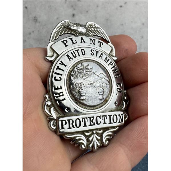 City Auto Stamping Co Plant Protection Badge