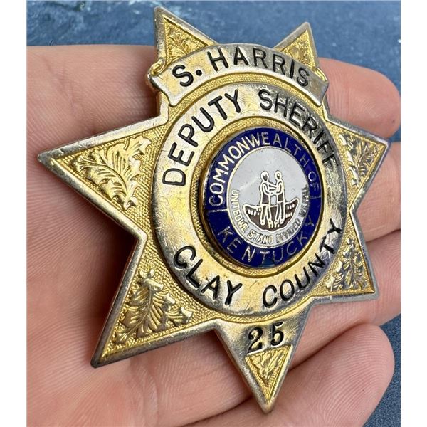 Clay County Kentucky Deputy Sheriff Badge