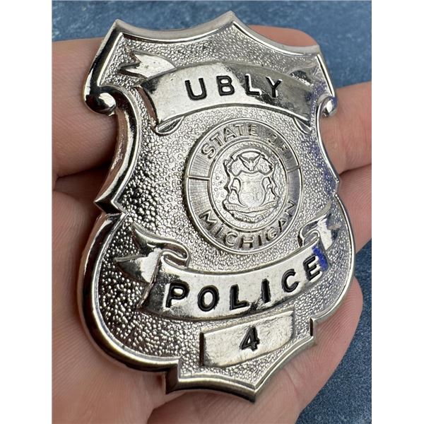 Ubly Michigan Police Department Badge