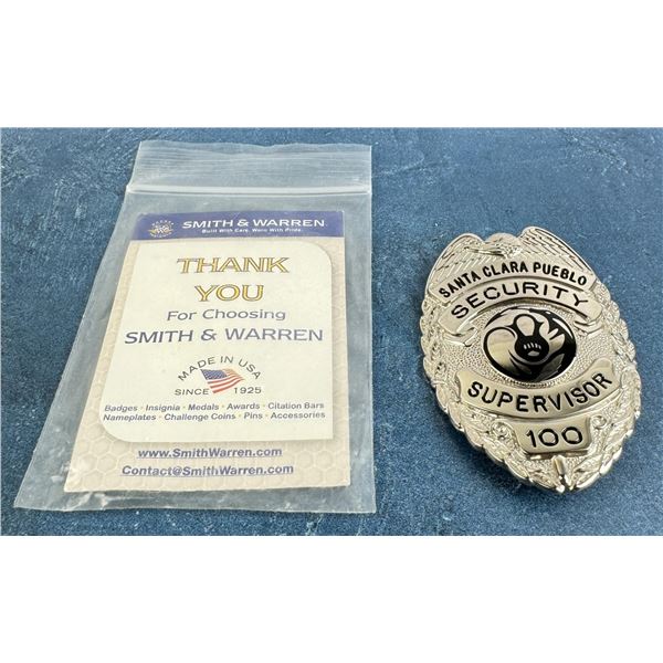 Santa Clara Pueblo Security Supervisor Badge