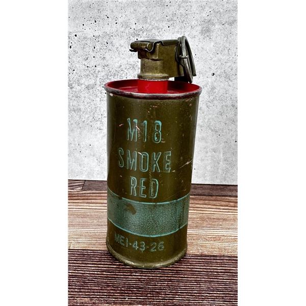 Vietnam War Red M18 Smoke Grenade