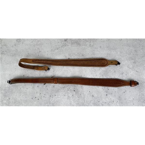 Tooled Leather Rifle Slings