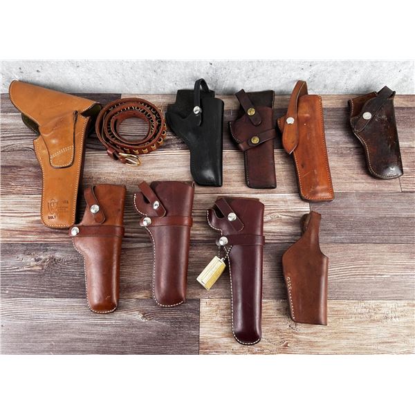 Collection of Leather Pistol Holsters