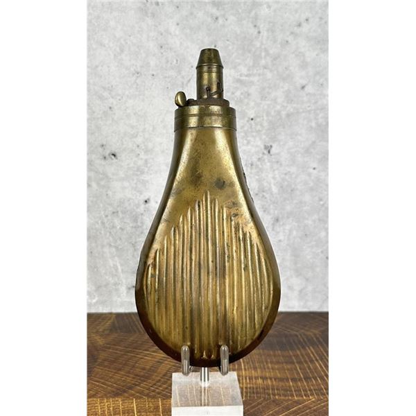 Antique Civil War Era Black Powder Flask