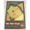 WW2 US Army Hide Those Tracks Poster