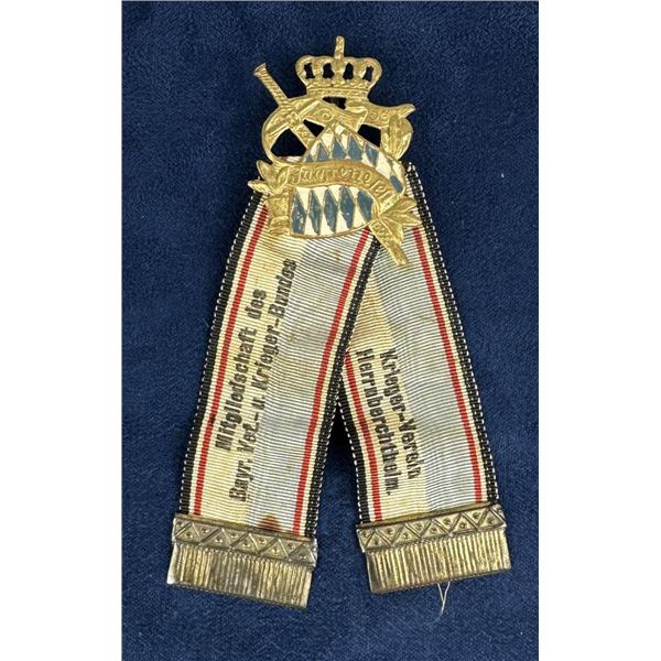 WWI WW1 German Bavarian Badge