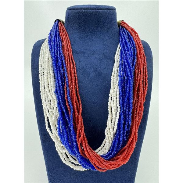 Collar Necklace Of Glass Trade Beads