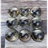 Image 1 : Lucite Acrylic Butterfly Paperweights