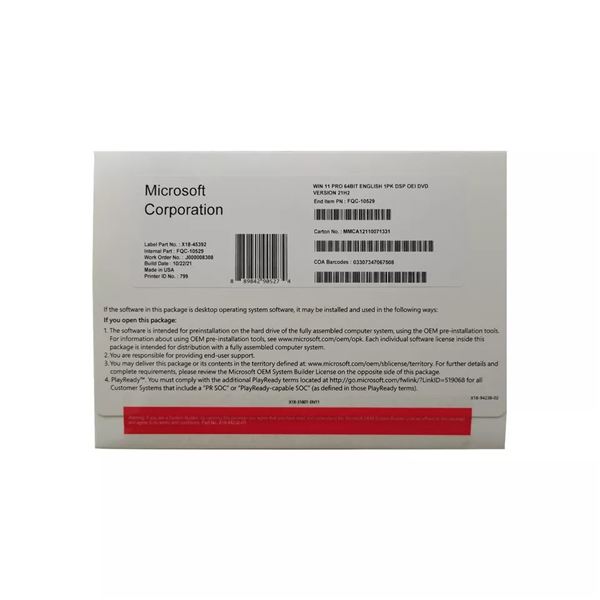 Brand New Windows 11 Pro DVD with Activation