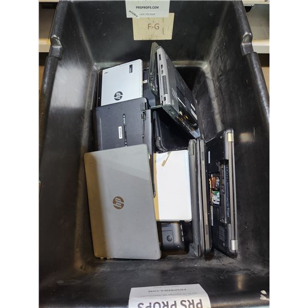 Bin of Approx. 20 Laptops