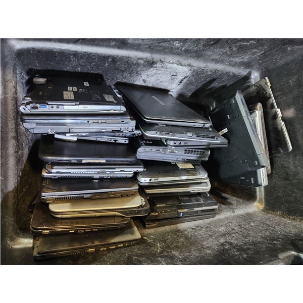 Bin of Approx. 28 Laptops