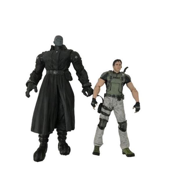 Resident Evil 2 Video Game T-00 "Mr. X" and Chris Redfield action figures