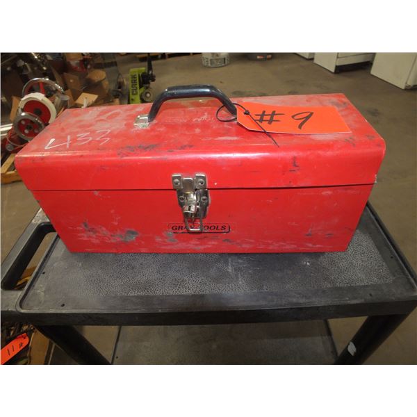 Red Tool Box w/ Assorted Tools