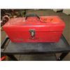 Image 1 : Red Tool Box w/ Assorted Tools