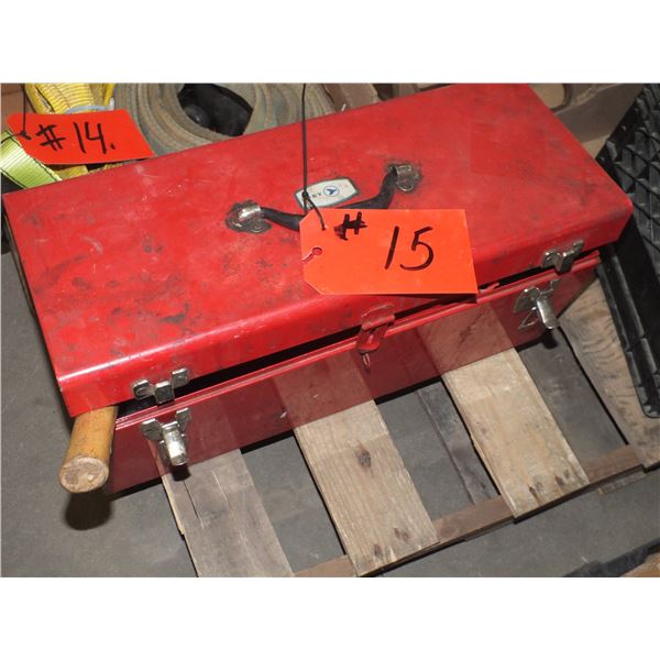 Red Tool Box w/ Assorted Tools