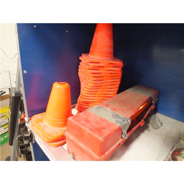 25 Small Orange Cones & 3 Roadside Triangle's