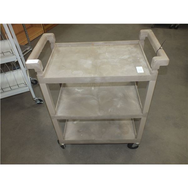 Rubbermaid Plastic Catering Cart On Wheels