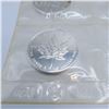 Image 4 : 1997 Uncirculated Canadian Maple Leaf Sheet of 6 - One Troy Ounce Silver Each