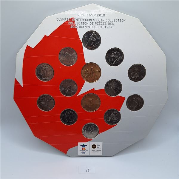 Vancouver 2010 Olympic Coin Set