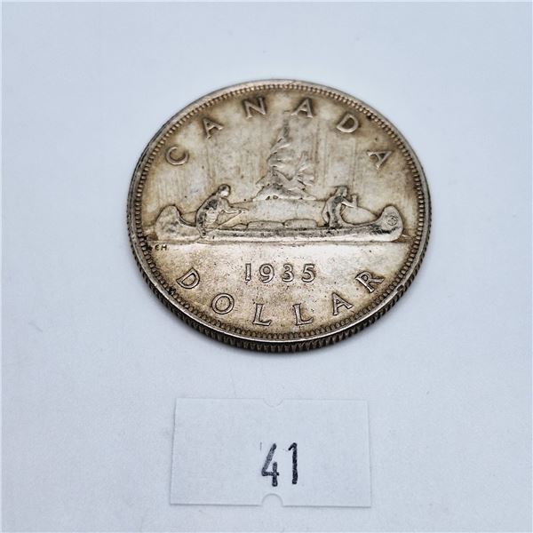 1935 Canada Silver Dollar 23.3g 80% Silver