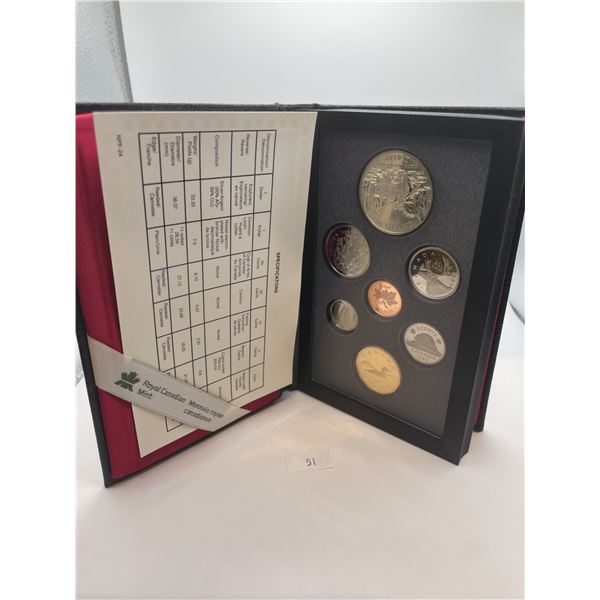1989 Canadian Proof Set 23.33g 50% Silver