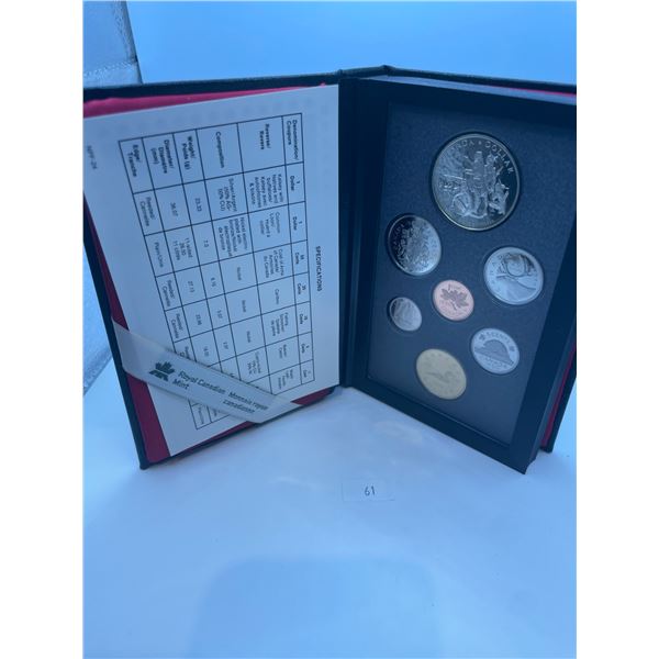 1990 Canadian Proof Set 23.33g 50% Silver