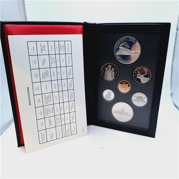 1986 Canadian Double Dollar Proof Set 23.3g 50% Silver