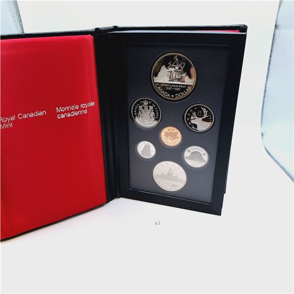 1987 Canadian Double Dollar Proof Set 23.3g 50% Silver