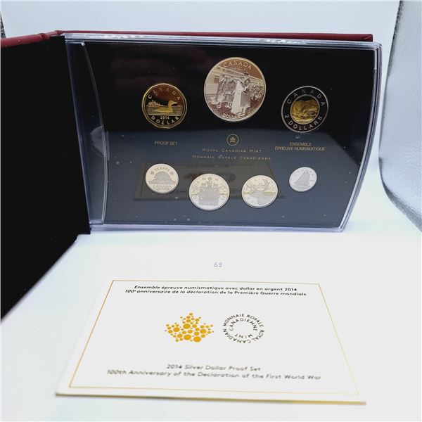 2014 Canada Silver Dollar Proof Set 23.17g 99.99% Silver