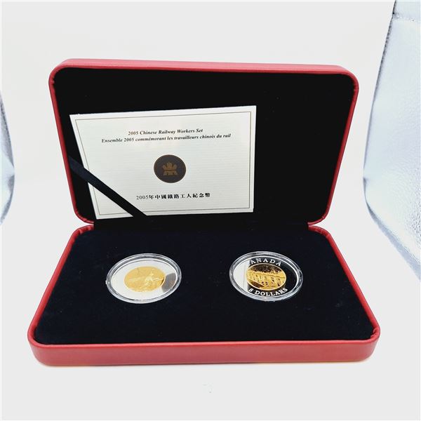 2005 RCM Chinese Railway Workers Set 64.3g 99.99% Silver