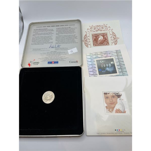 Canada Post 1999-2000 Official Millennium Keepsake Coin and Stamp Set