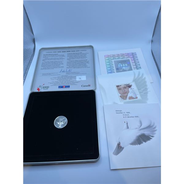 Canada Post 1999-2000 Official Millennium Keepsake Coin and Stamp Set
