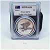 Image 1 : PCGS MS70 2014-P Australia $1 Wedge-Tailed Eagle One Ounce Silver Coin with Signature